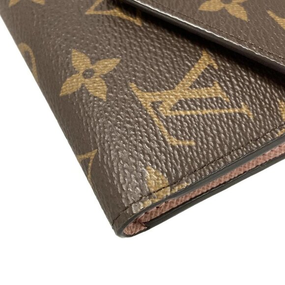 Auth LOUIS VUITTON Portefeuille Victorine M62360 Rose Ballerine Monogram - Picture 10 of 11